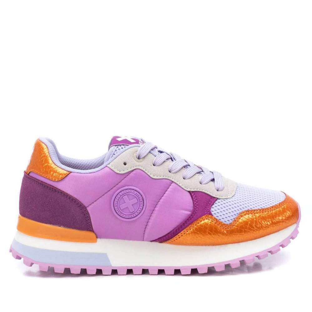 NEW XTI women's casual sneakers in orange